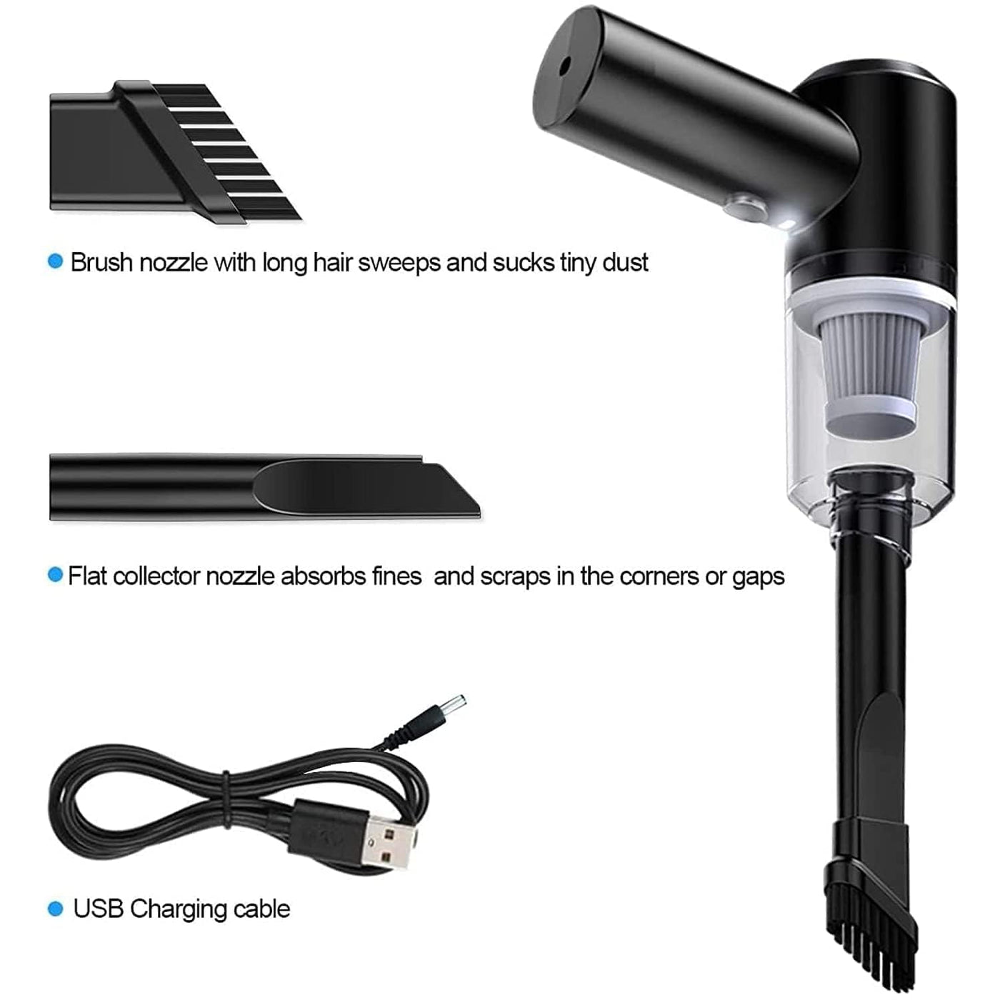 2 in 1 Vacuum Cleaner - Portable Air Duster Wireless everrd
