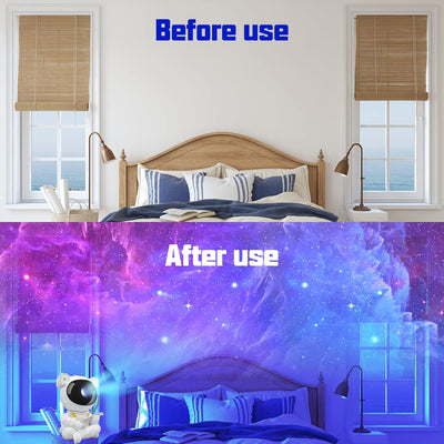 Everrd™ Galaxy Projector, Tiktok Astronaut Nebula Night Lights, Remote Control Timing and 360°Rotation Magnetic Head,Star Lights for Bedroom,Gaming Room Decor - EVERRD USA