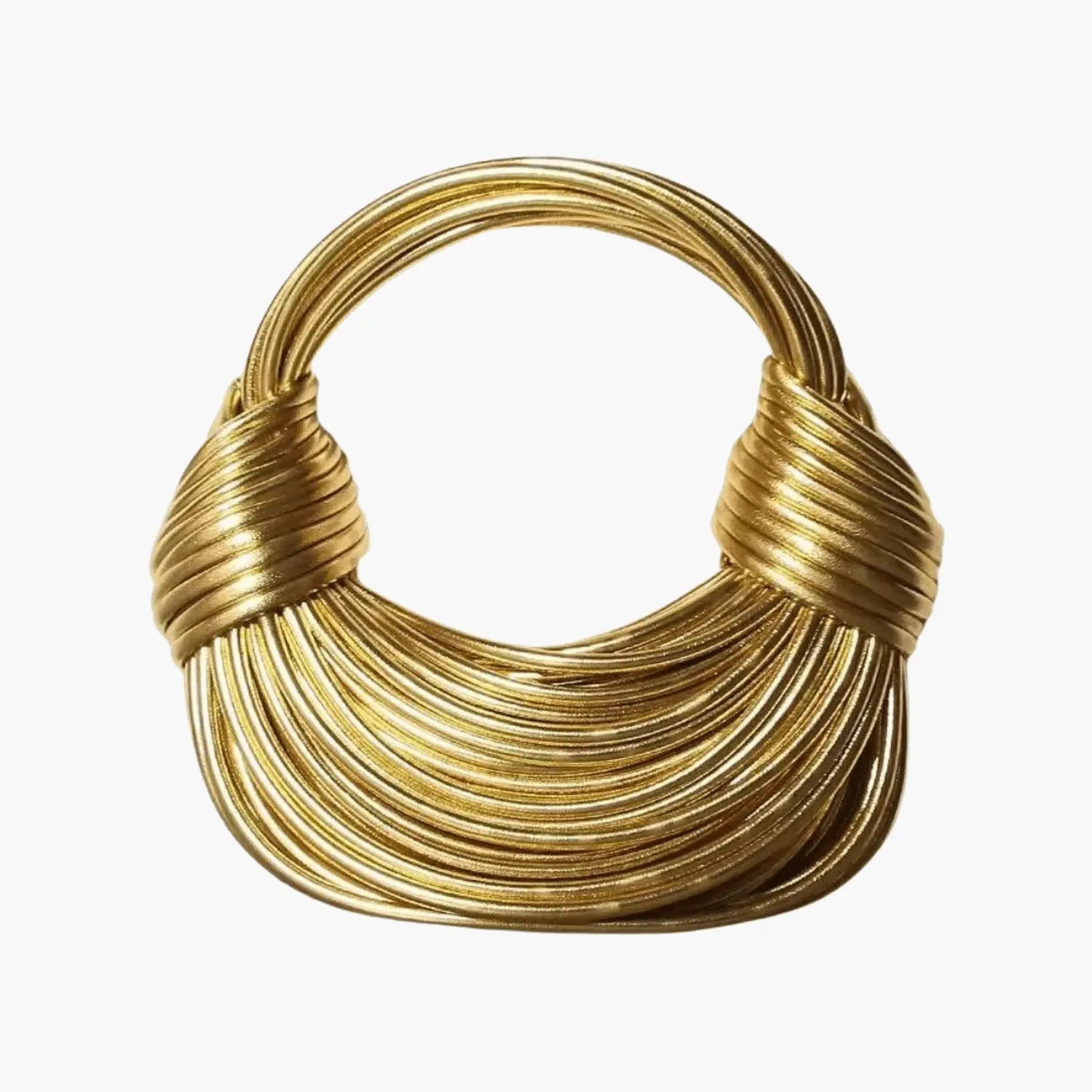 Immortal Collection™ Luxury Gold Handwoven Noodle Rope Handbag - EVERRD USA