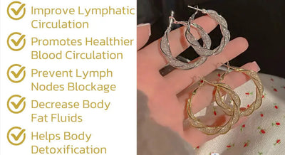 Lymphatic activity hoop earrings - EVERRD USA
