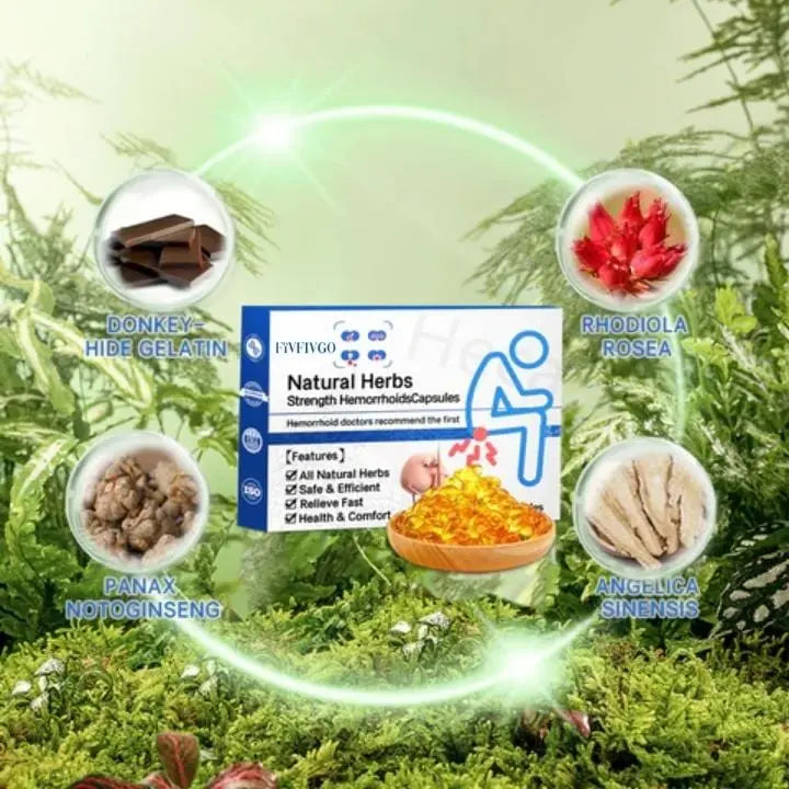 Fivfivgo™ Natural Herbal Strength Hemorrhoid Capsules - EVERRD USA